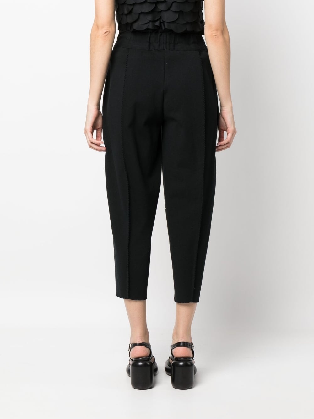 loose-fit knitted trousers - 4