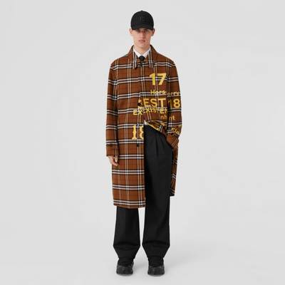 Burberry Horseferry Print Check Wool Car Coat outlook