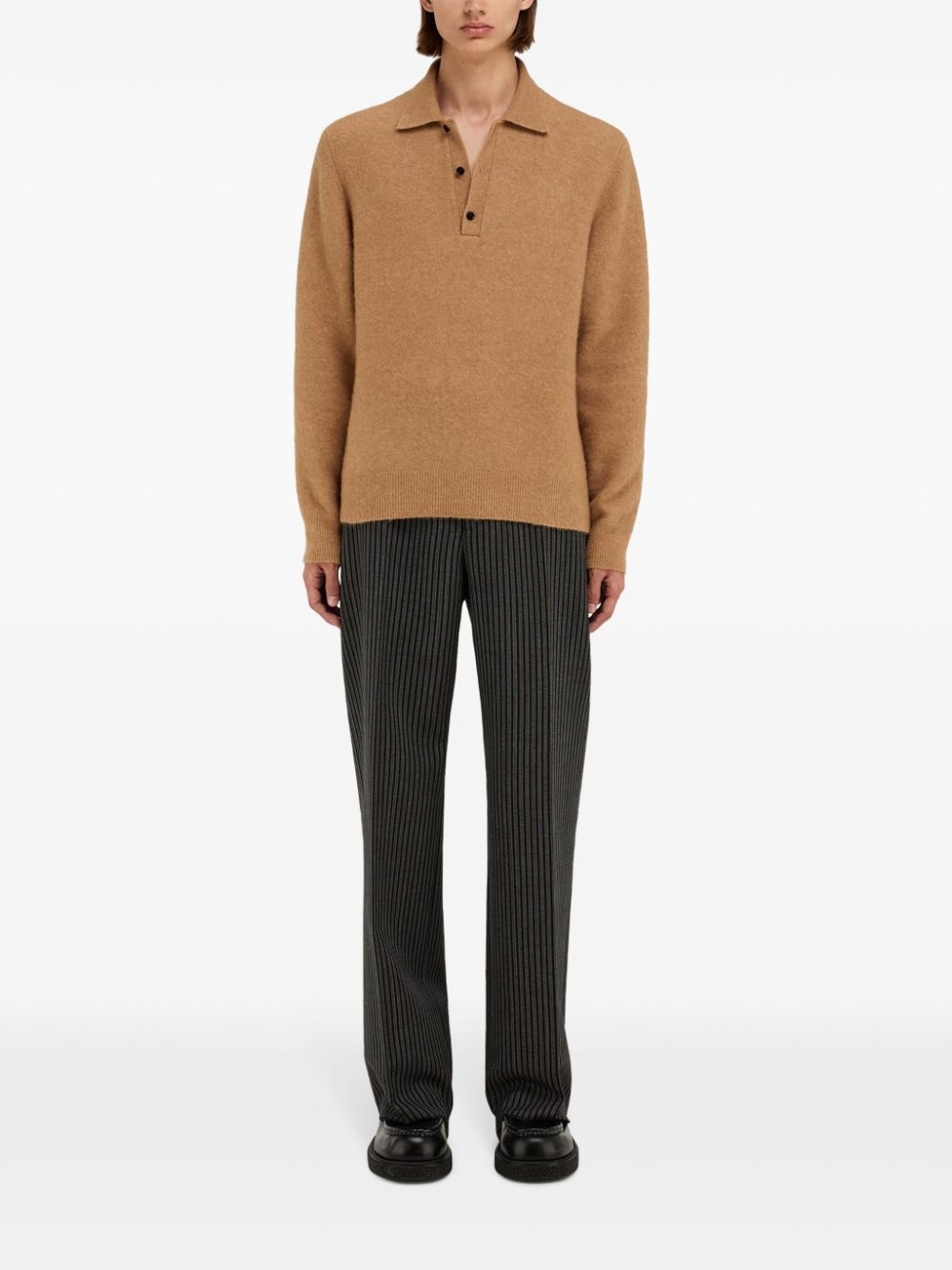 knitted polo shirt - 2