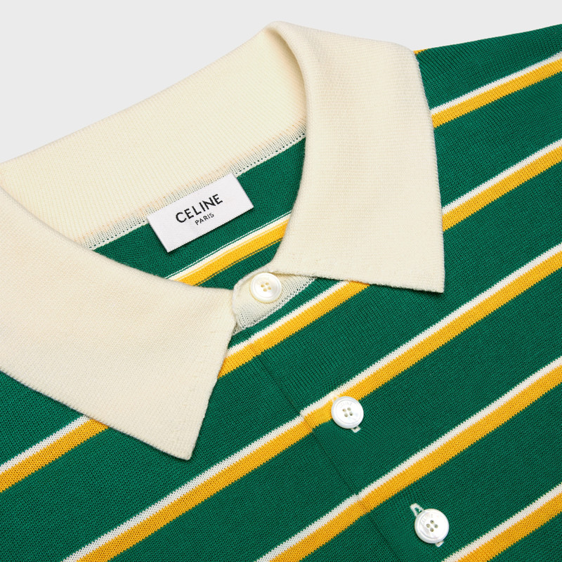 POLO SWEATER IN striped cotton 3