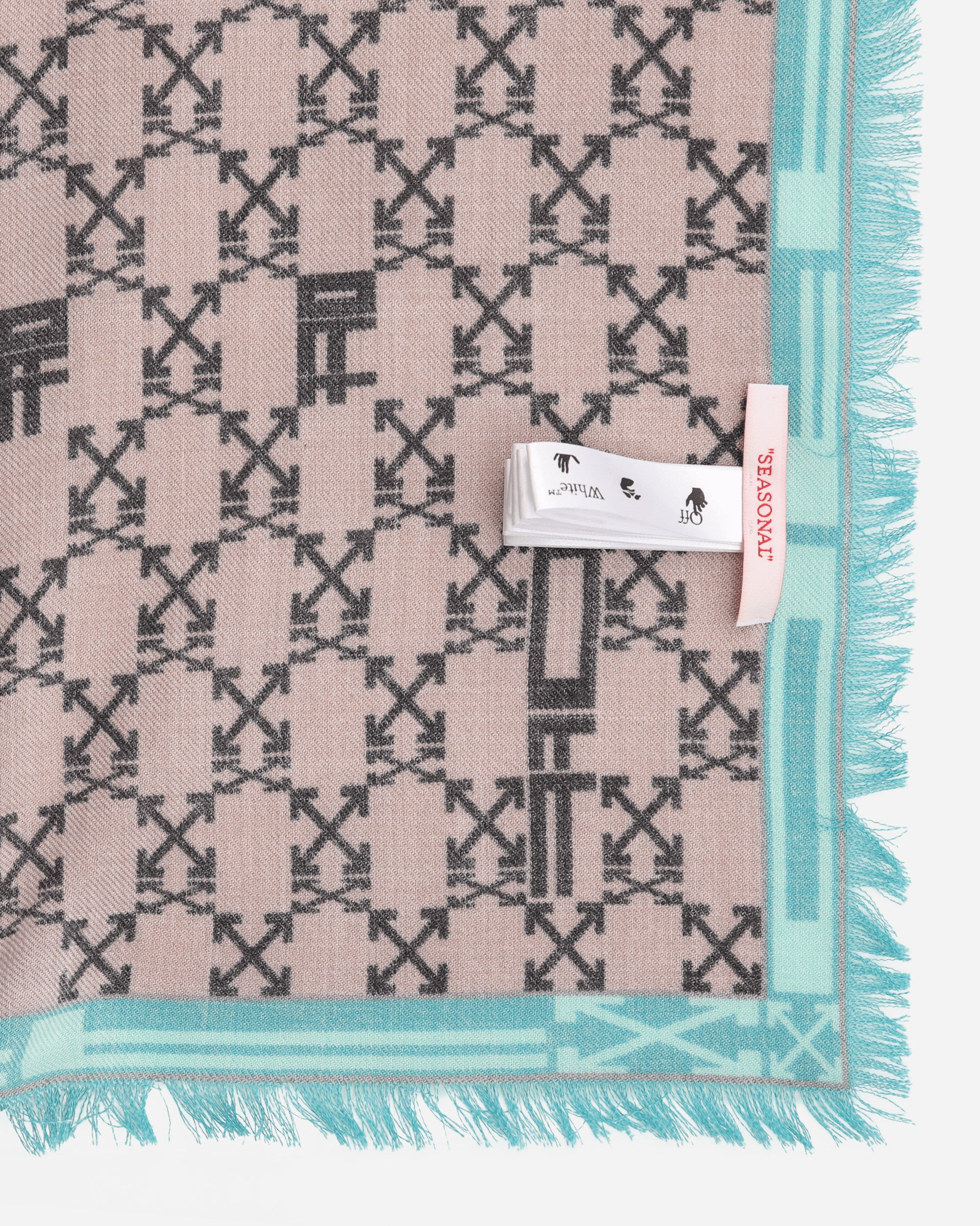 Monogram Maxi Scarf Beige - 5