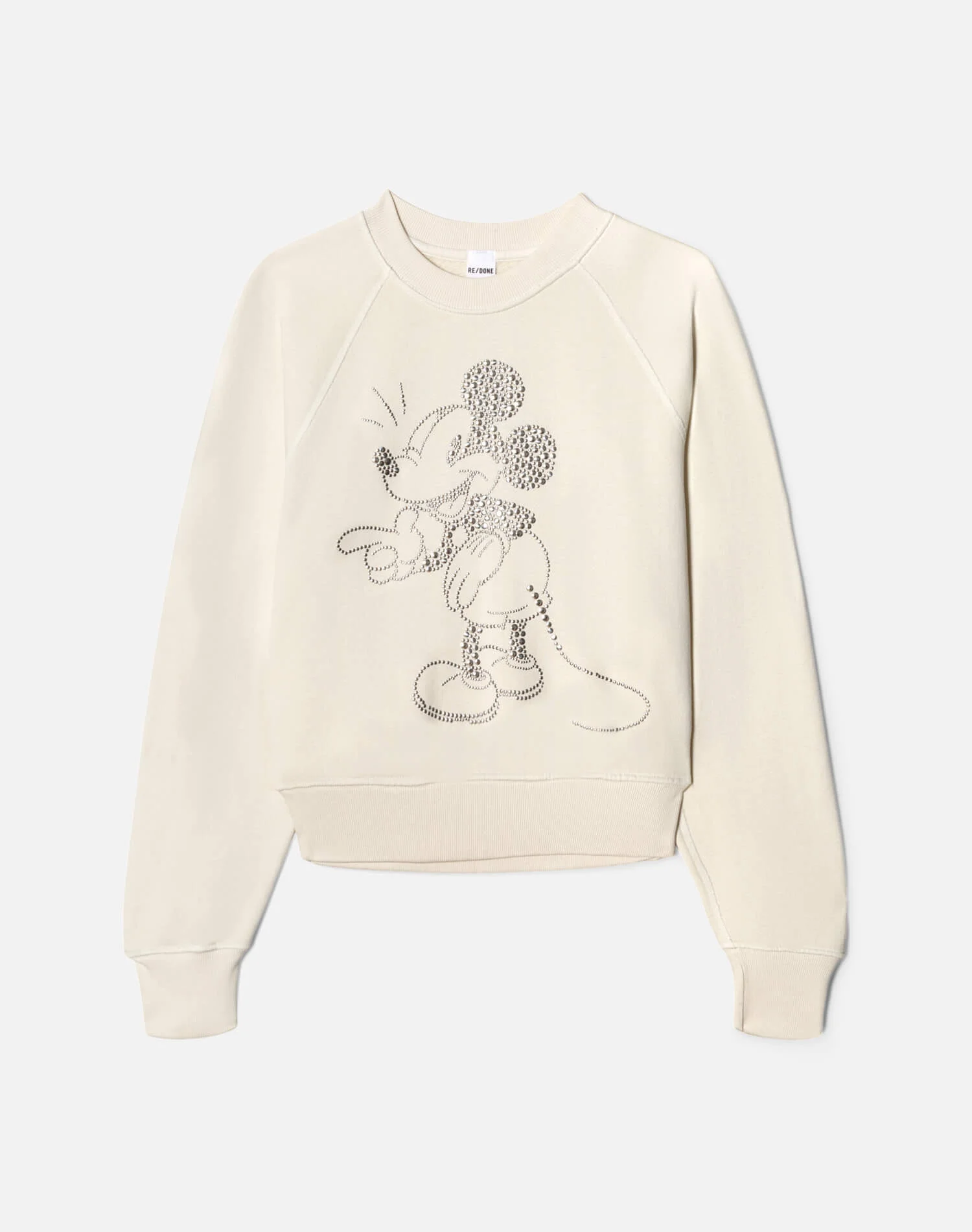 Classic Crewneck Mickey Stud - Vintage White - 1