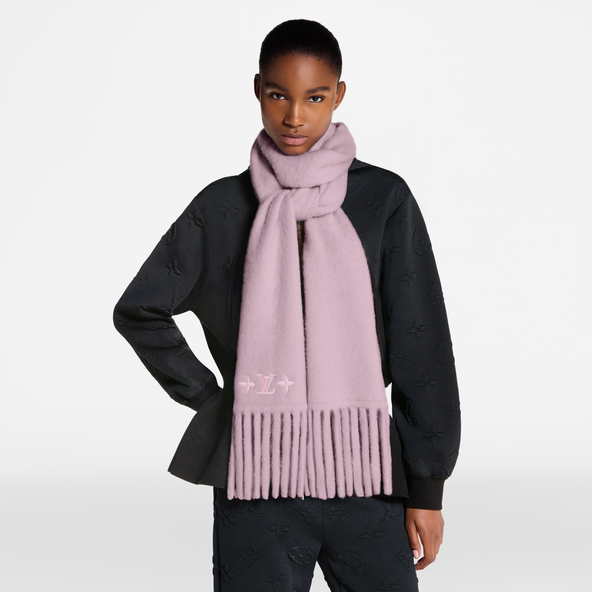 LV Fluffy Scarf - 5
