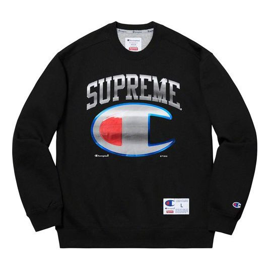 Supreme SS19 x Champion Chrome Crewneck Logo SUP-SS19-10220 - 1