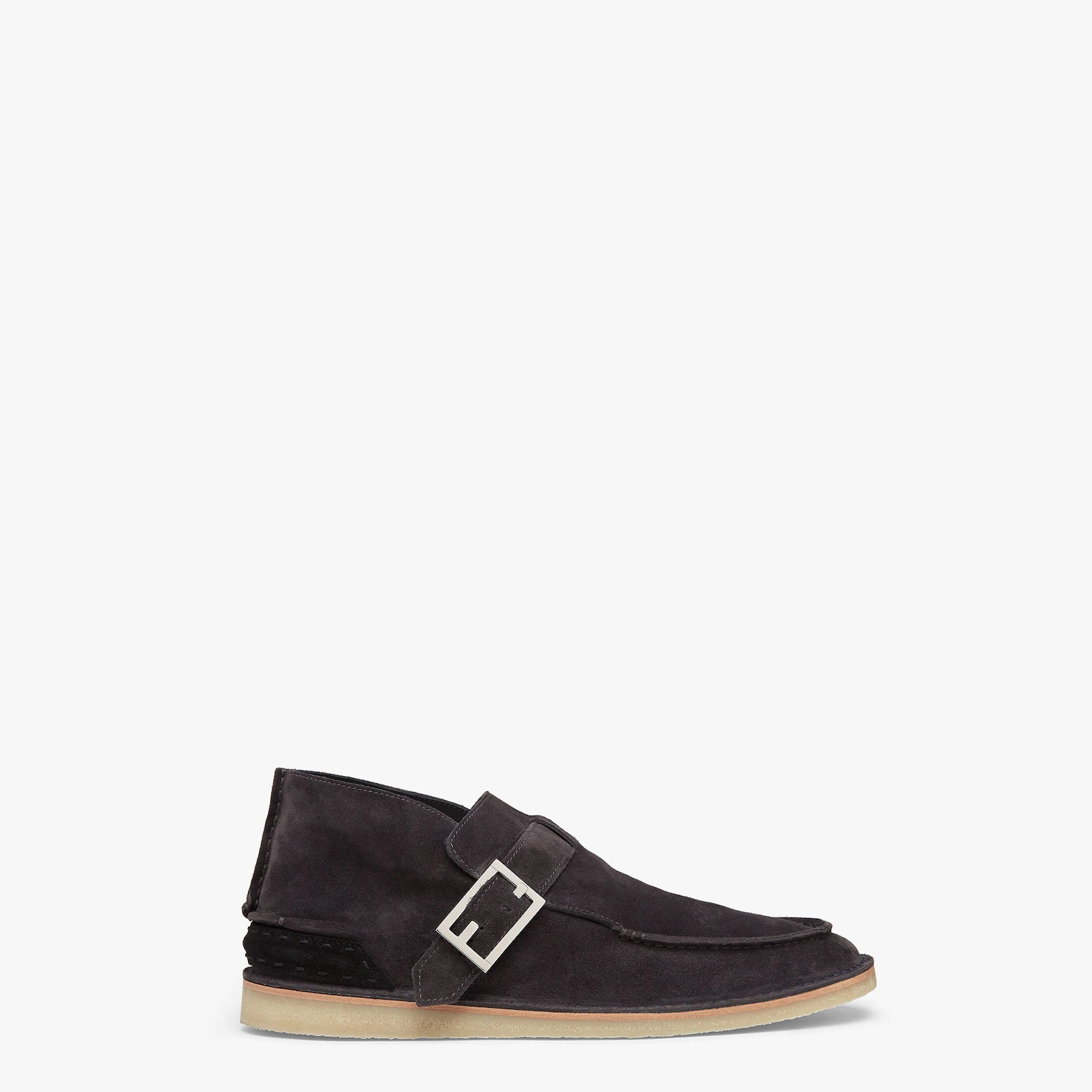 Black suede desert boots - 1