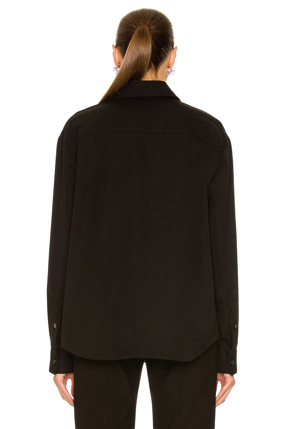 Oversized Grain De Poudre Shirt - 3