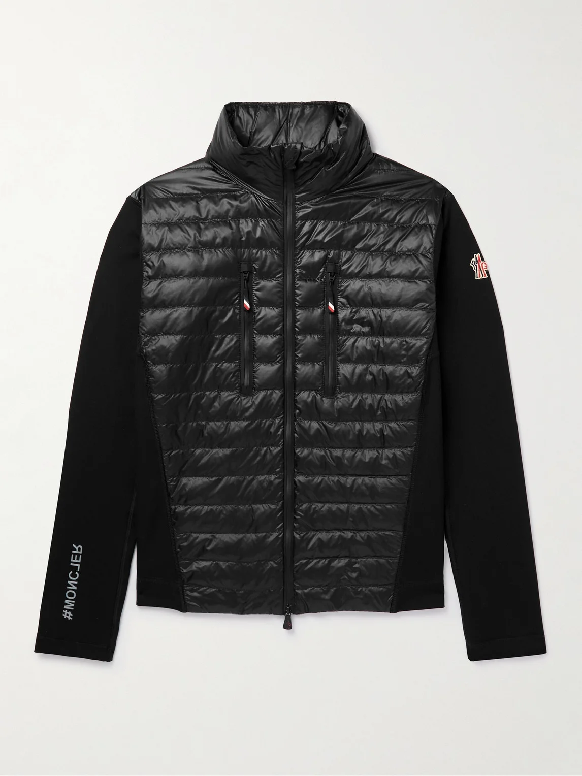 Slim-Fit Quilted Ripstop and Jersey Down Jacket - 1