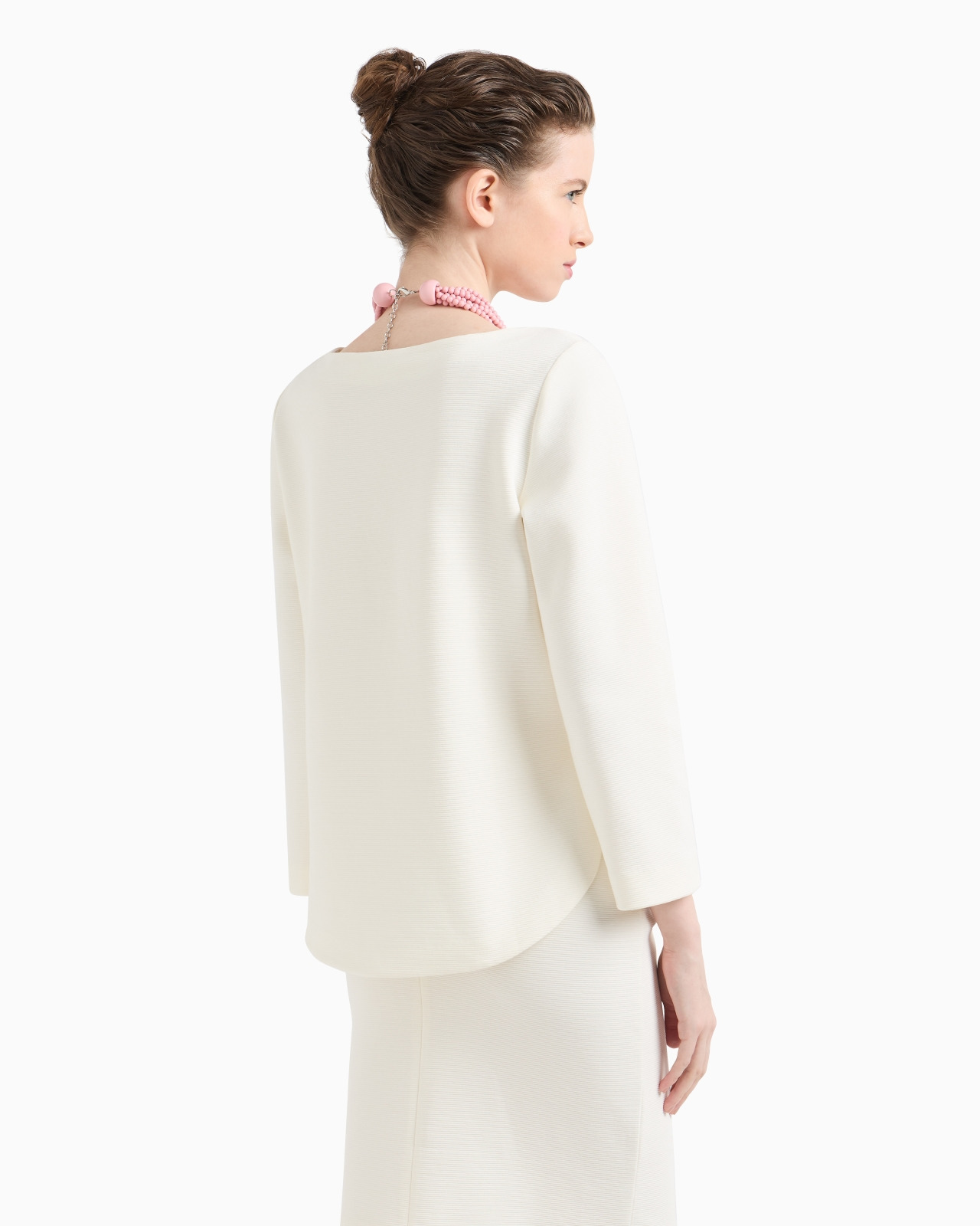 OTTOMAN JERSEY JUMPER WITH SIDE SLITS - 3
