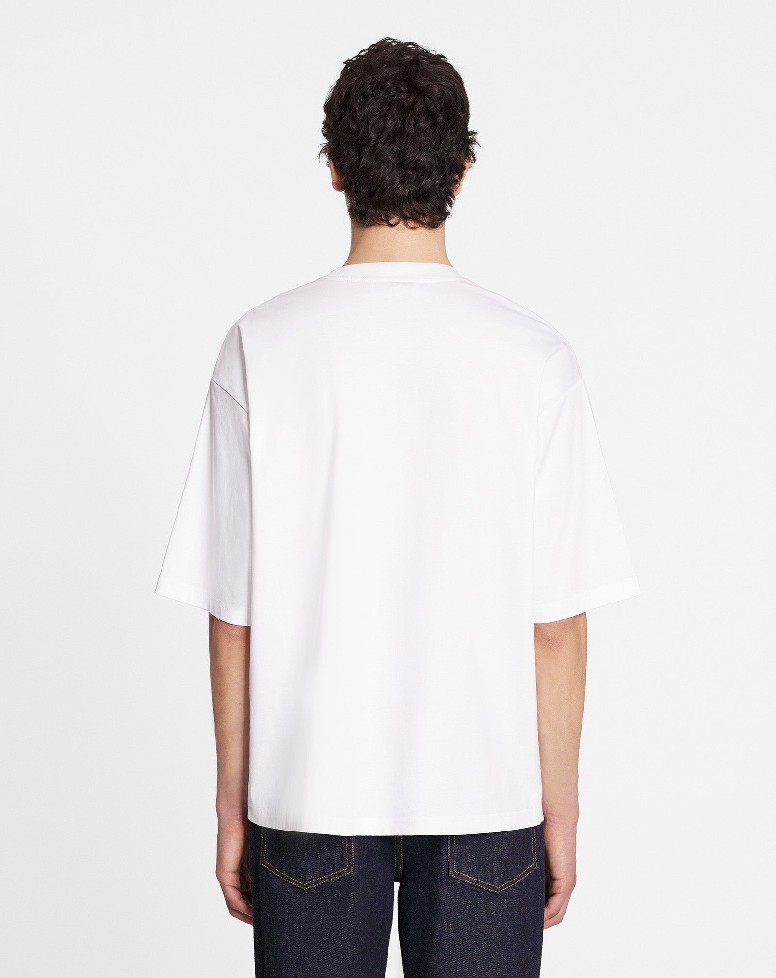OVERSIZED EMBROIDERED CURB LACE T-SHIRT - 4