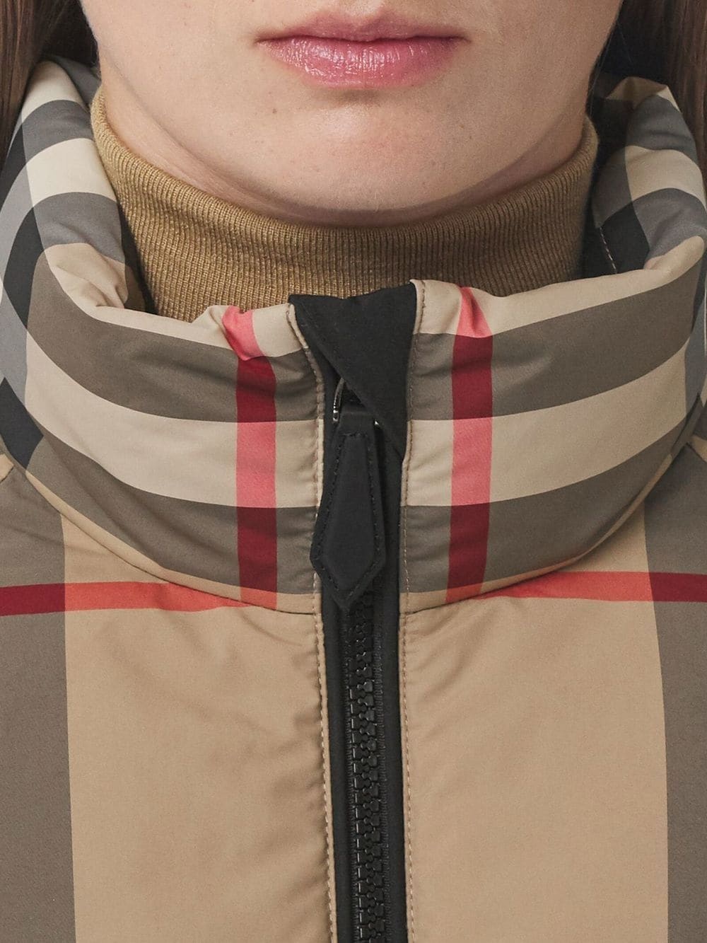 Vintage Check cropped puffer jacket - 5