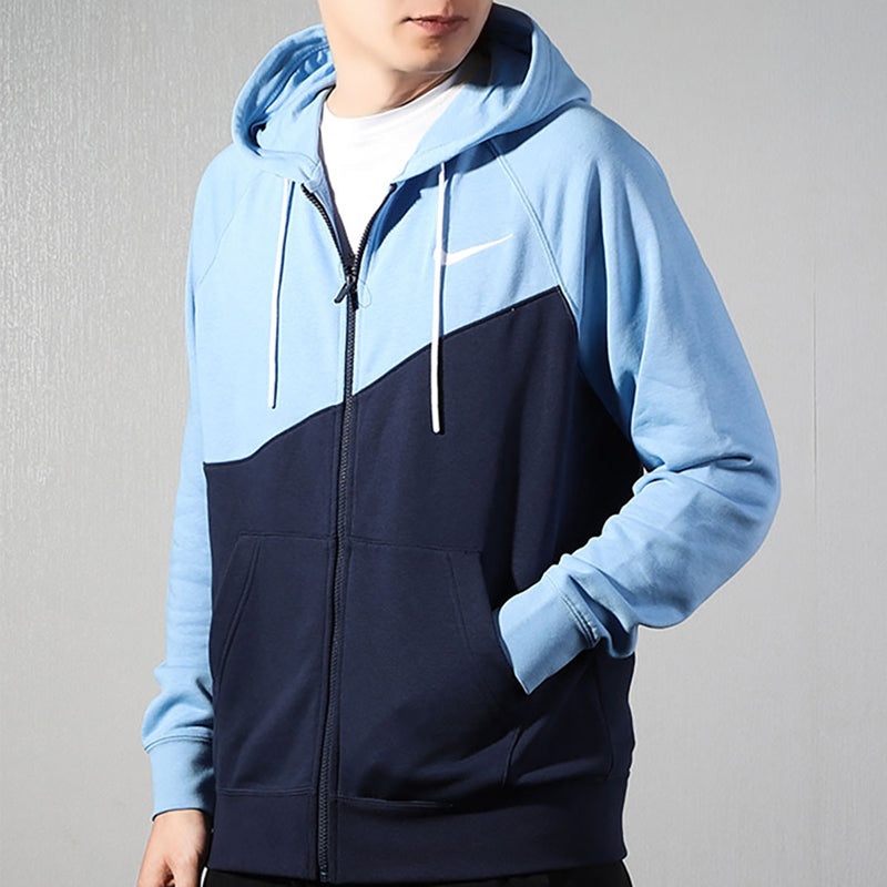 Nike AS Nike Sportswear Swoosh Hoodie FZ FT Men Blue Sky blue BV5300-451 - 3