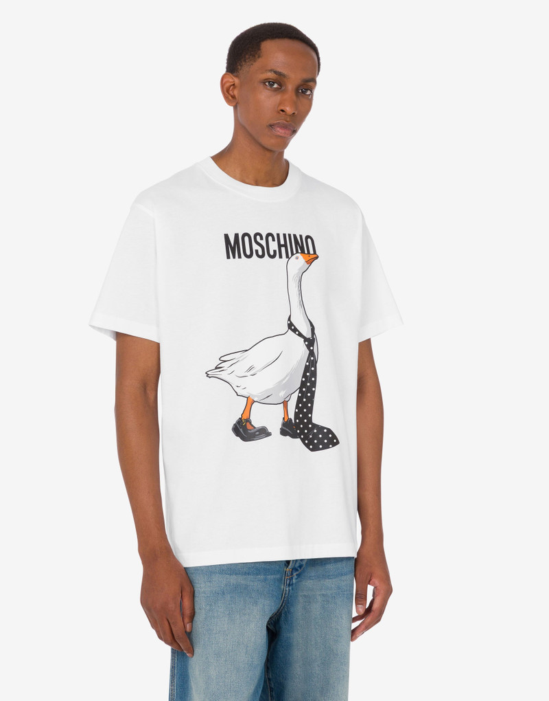 Moschino GOOSE ORGANIC COTTON JERSEY T-SHIRT outlook