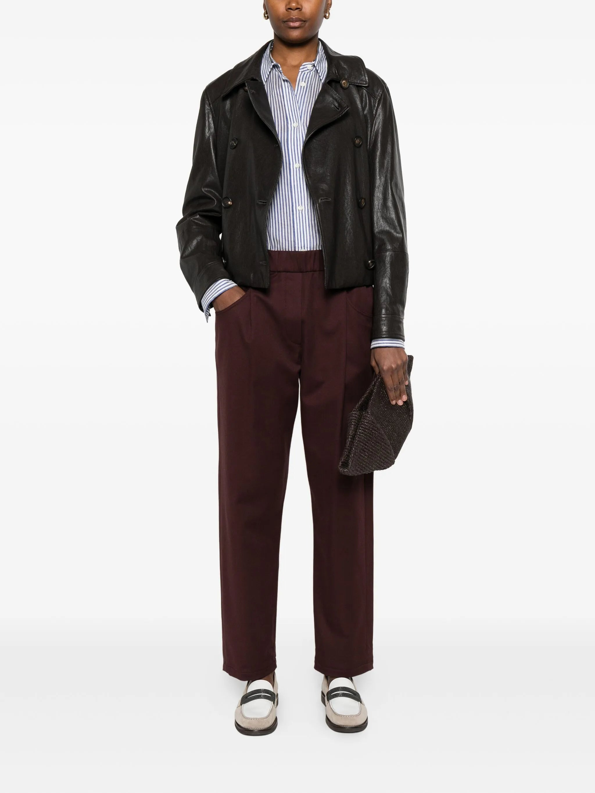 Brunello Cucinelli Elasticated-waist Pocket Trousers - 3