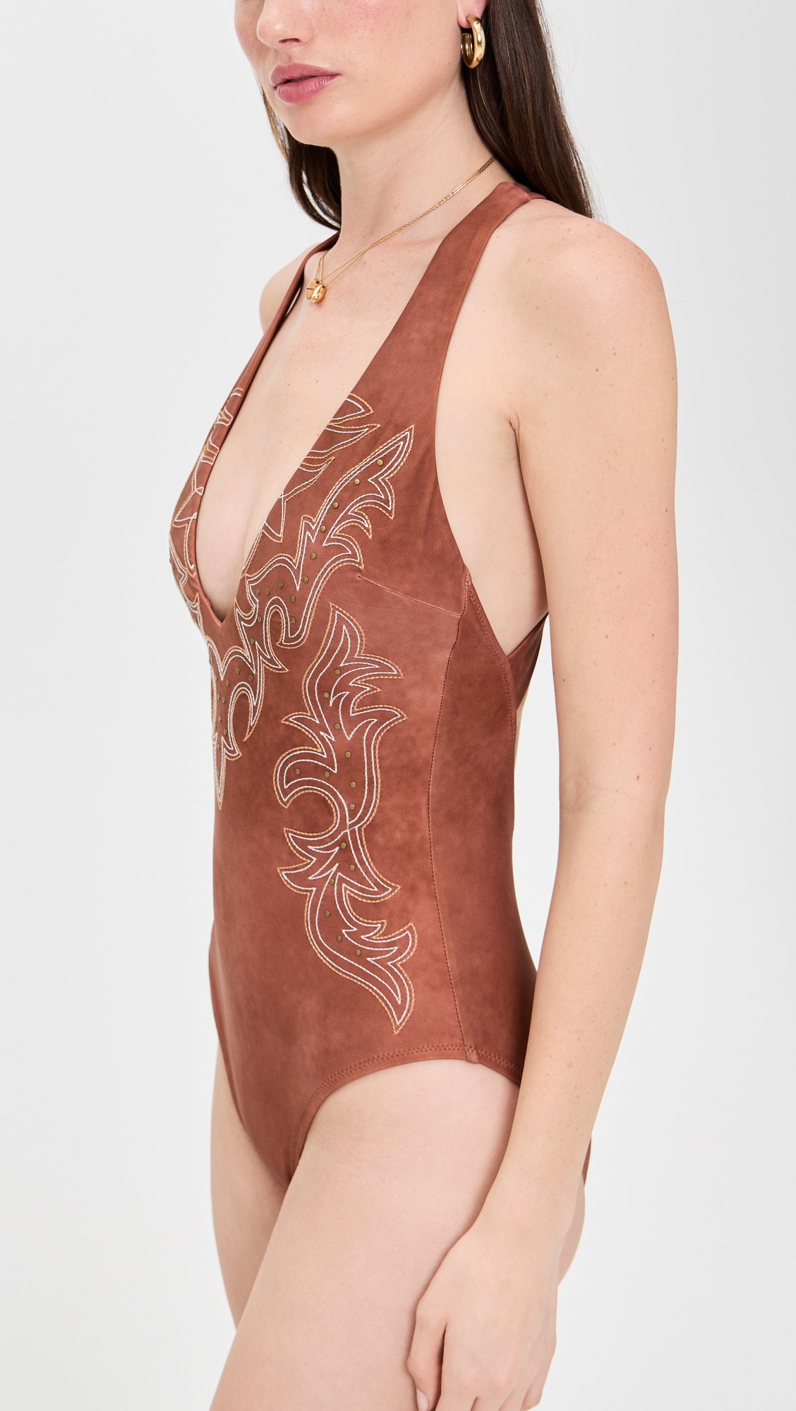 Lisa Bolero Plunge One Piece - 3