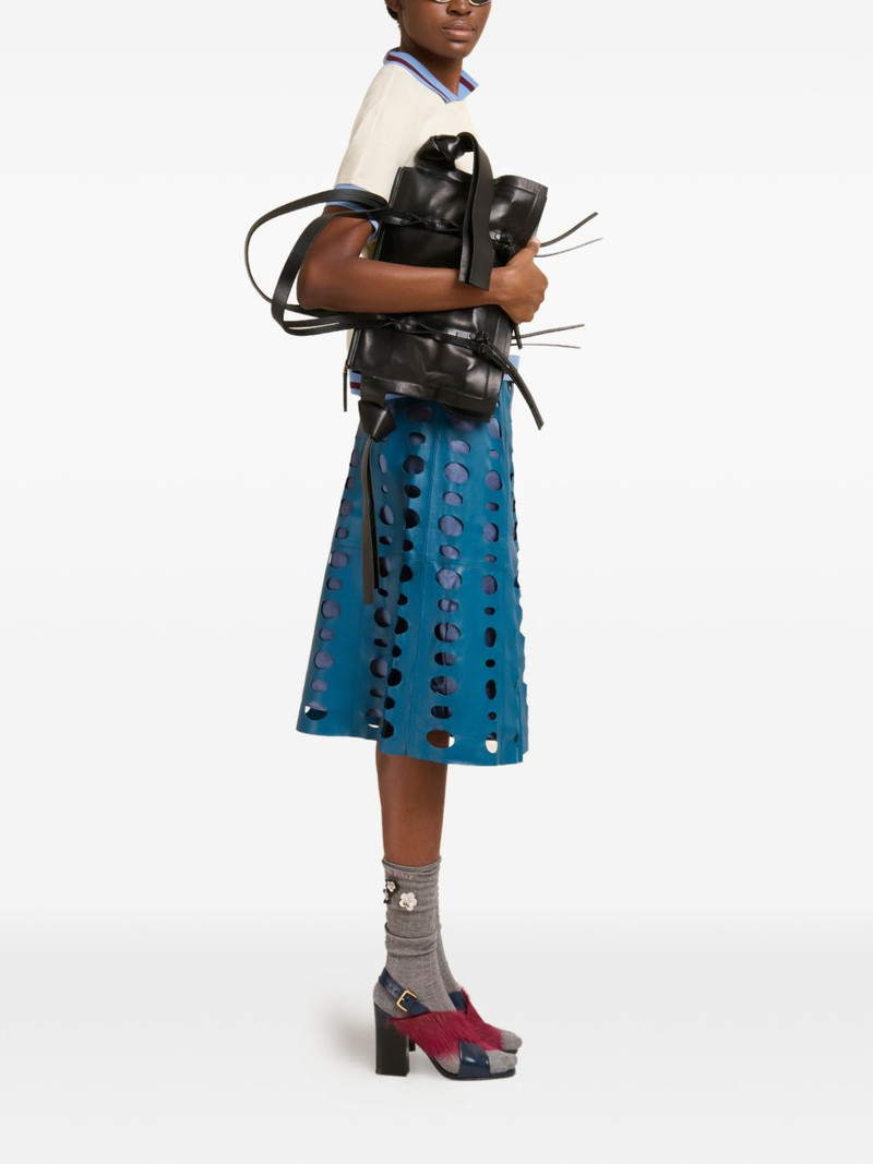 Marni stripe-detail polo shirt outlook