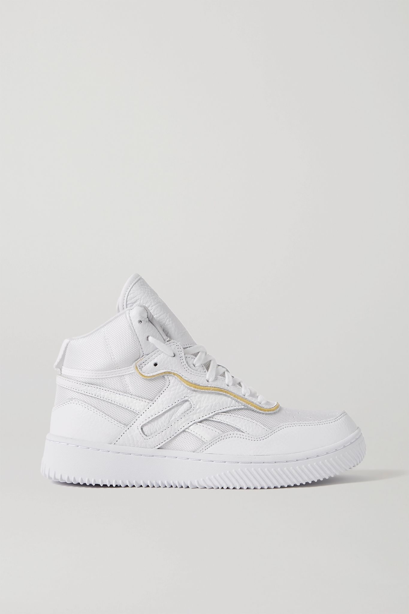 Dual Court mesh and textured-leather sneakers - 1