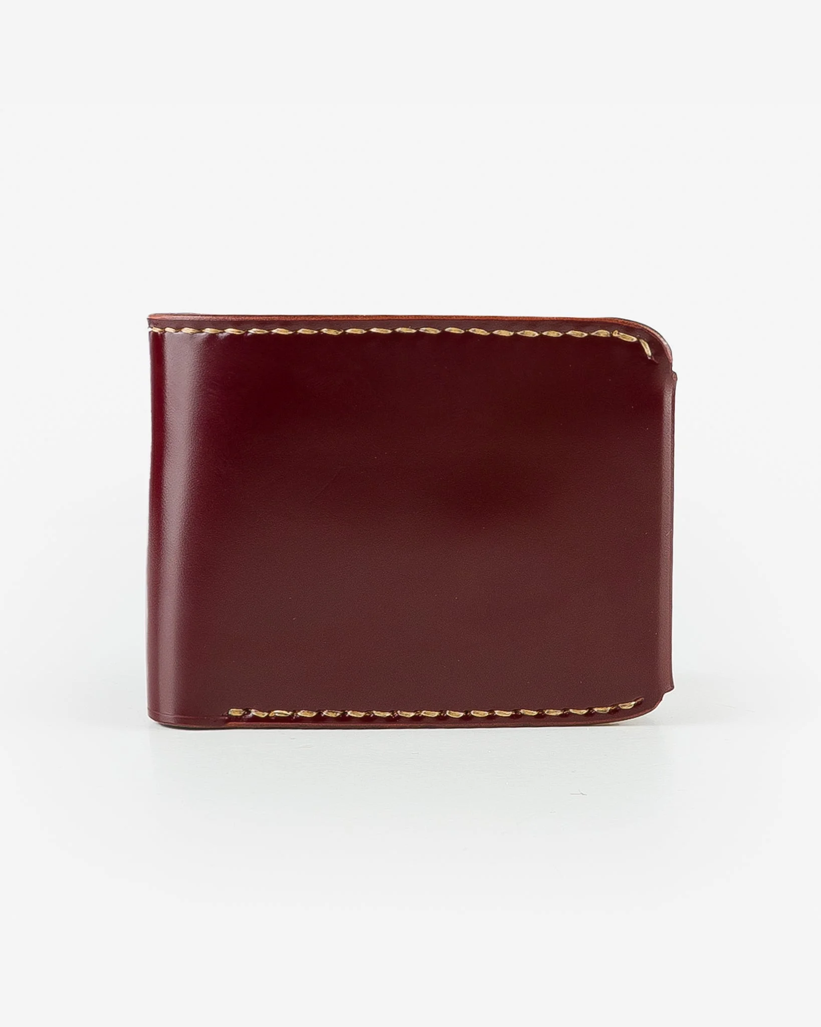 SMALL SHELL CORDOVAN WALLET - OXBLOOD - 1