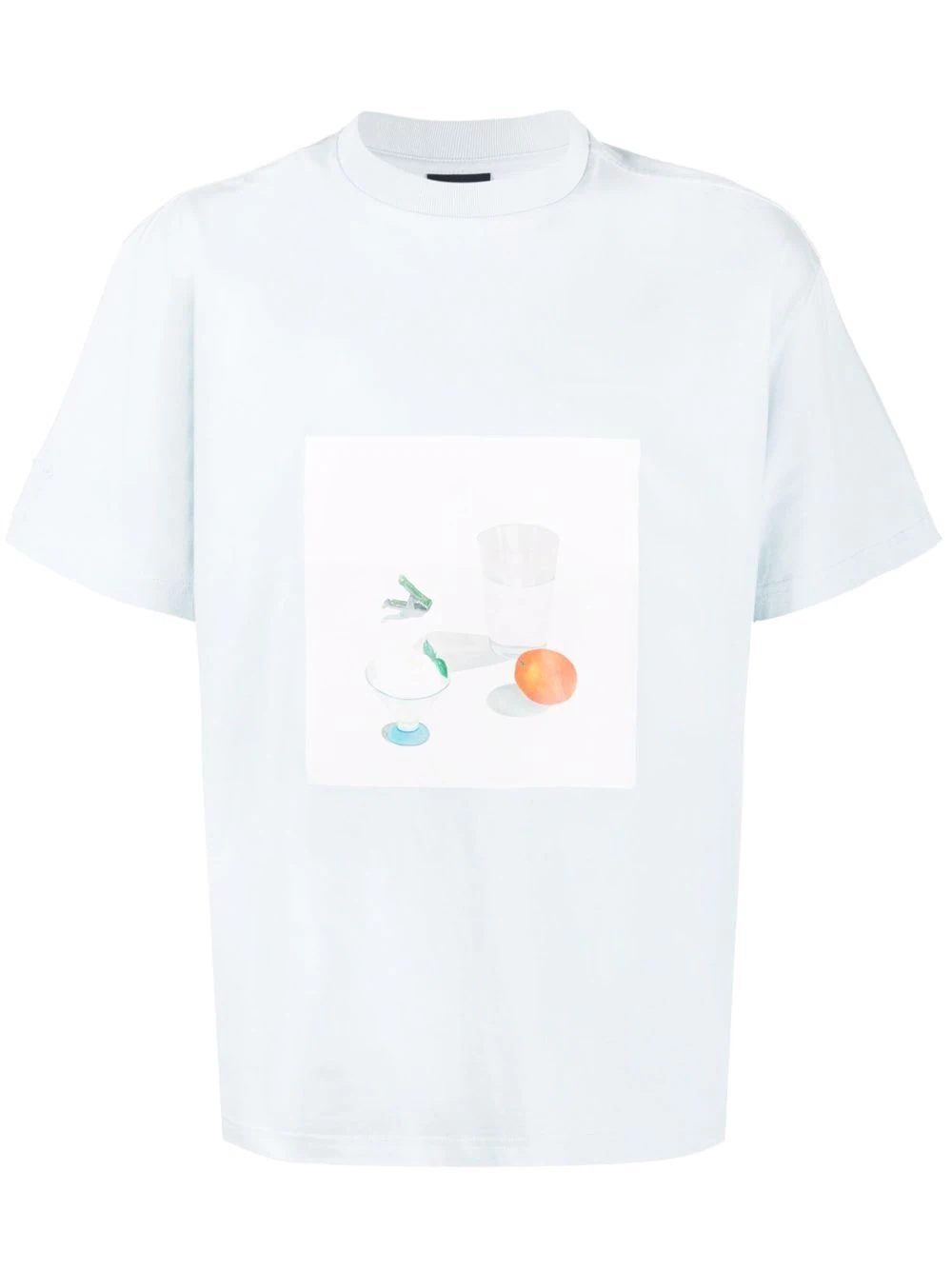 still life-print short-sleeve T-shirt - 1