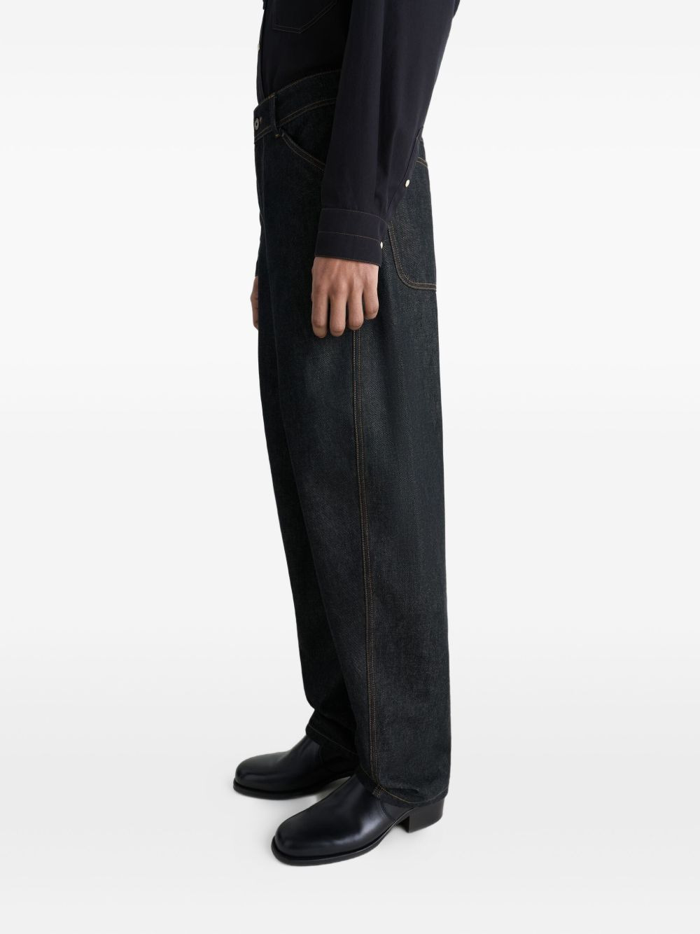 Twisted Workwear panel jeans - 4