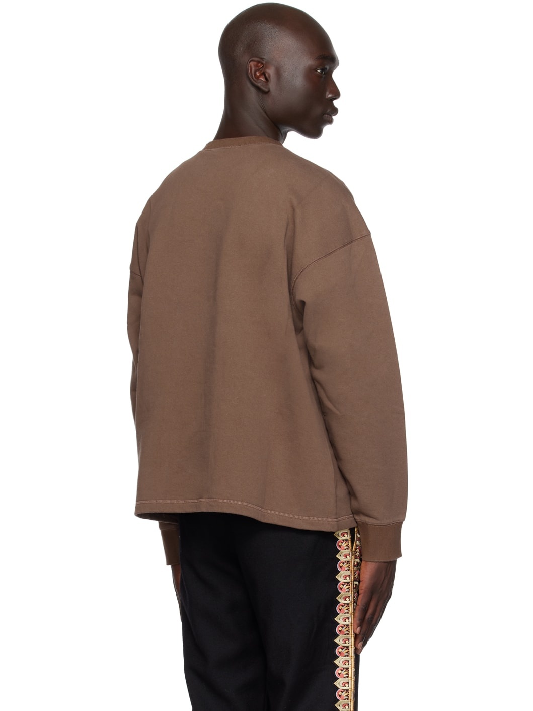Brown Message  Sweatshirt - 3