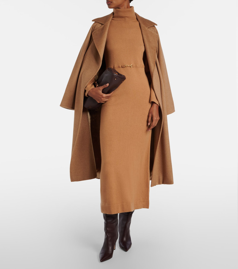 RIXO Elliette wool and cashmere midi dress outlook