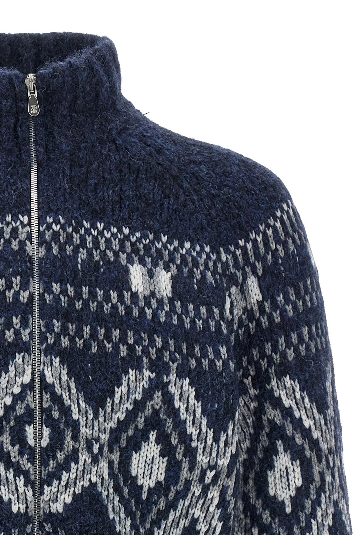 'Geometric Jacquard' cardigan - 3