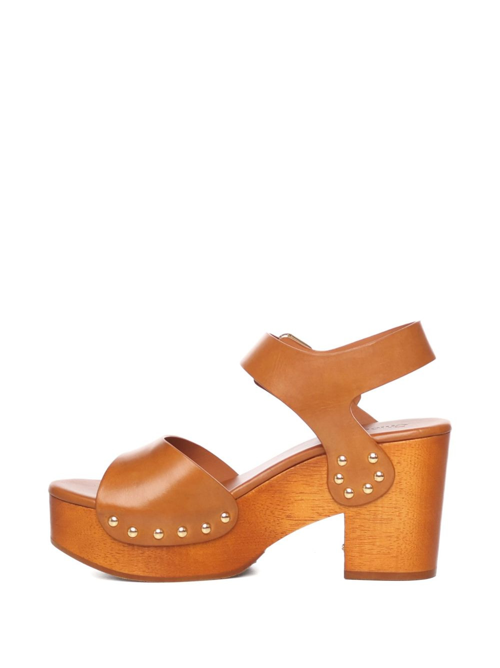 80mm leather sandals - 4