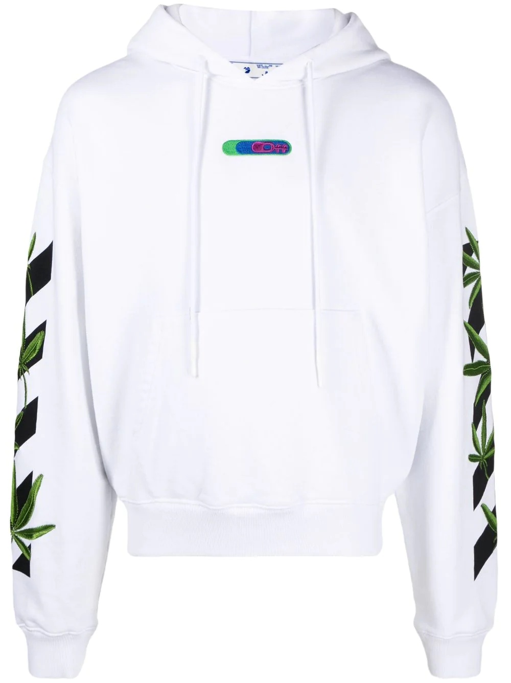 Weed Arrows print hoodie - 1