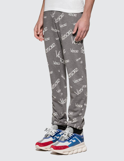 VERSACE Font Monogram Printed Sweatpants outlook