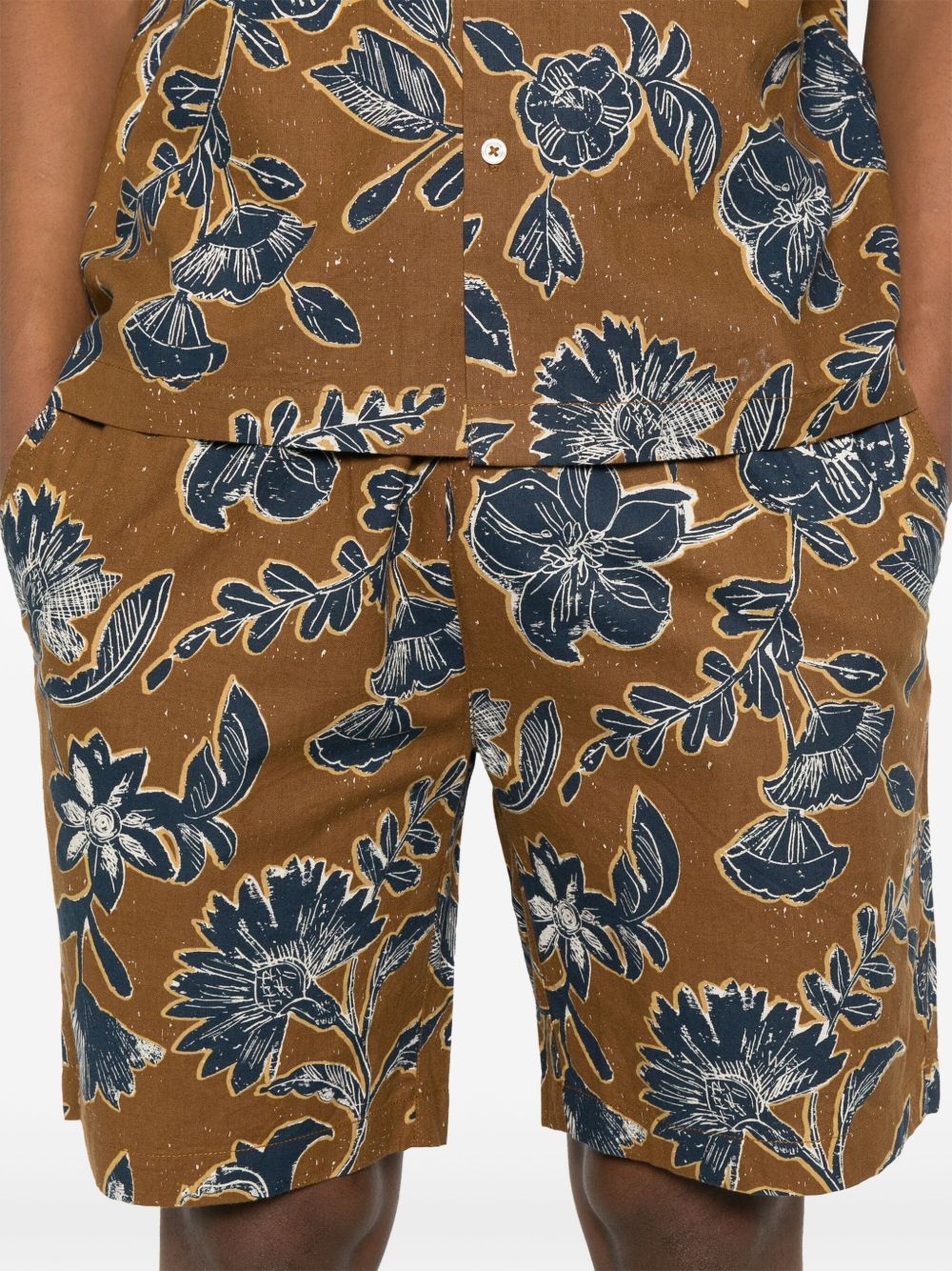 floral-print shorts - 5