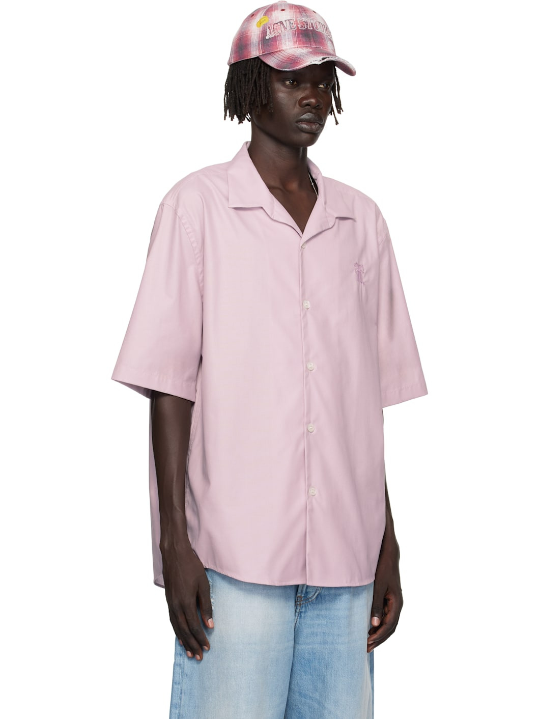 Pink Button-Up Shirt - 2