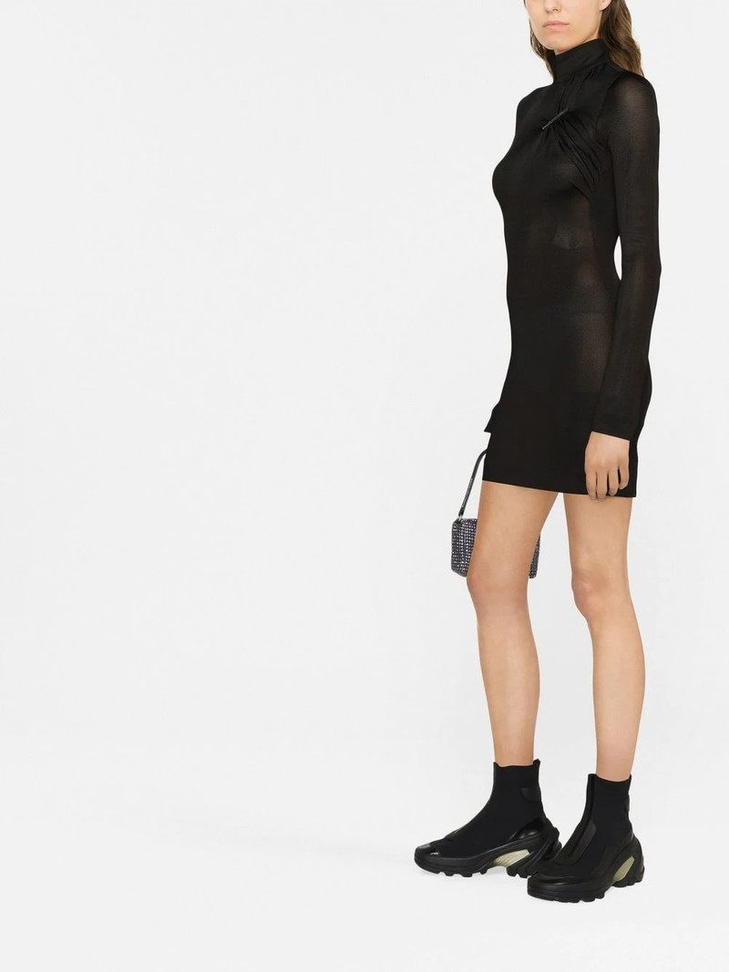 high-neck mini dress 4