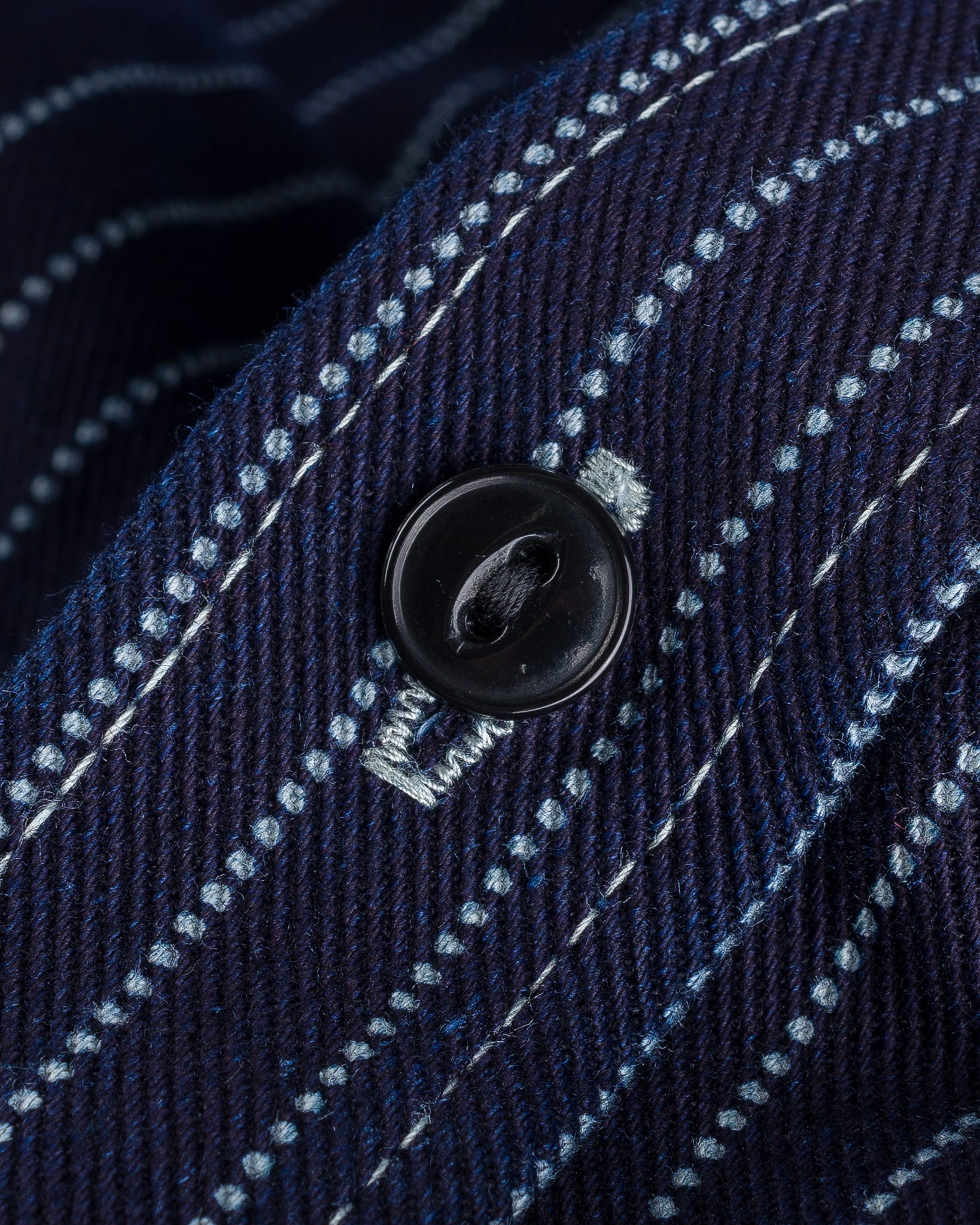 IHSH-266-IND 12oz Wabash Work Shirt - Indigo with Black Buttons - 13