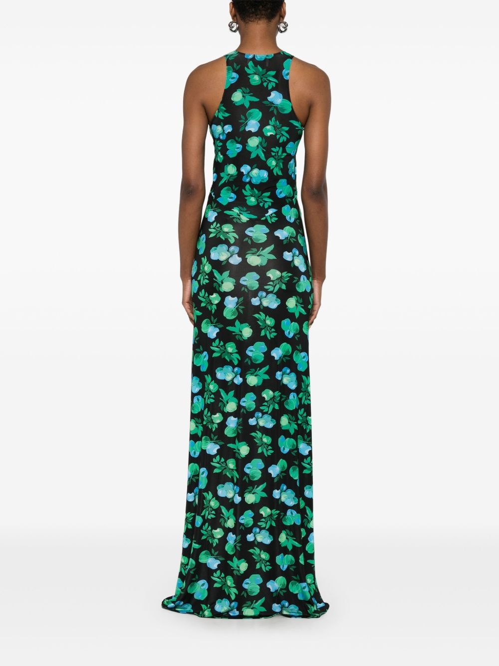 C-logo printed maxi dress - 4