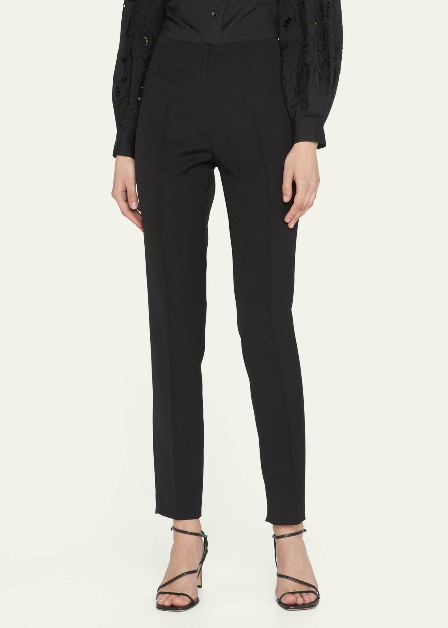 Melissa Silk Marocain Pants - 4
