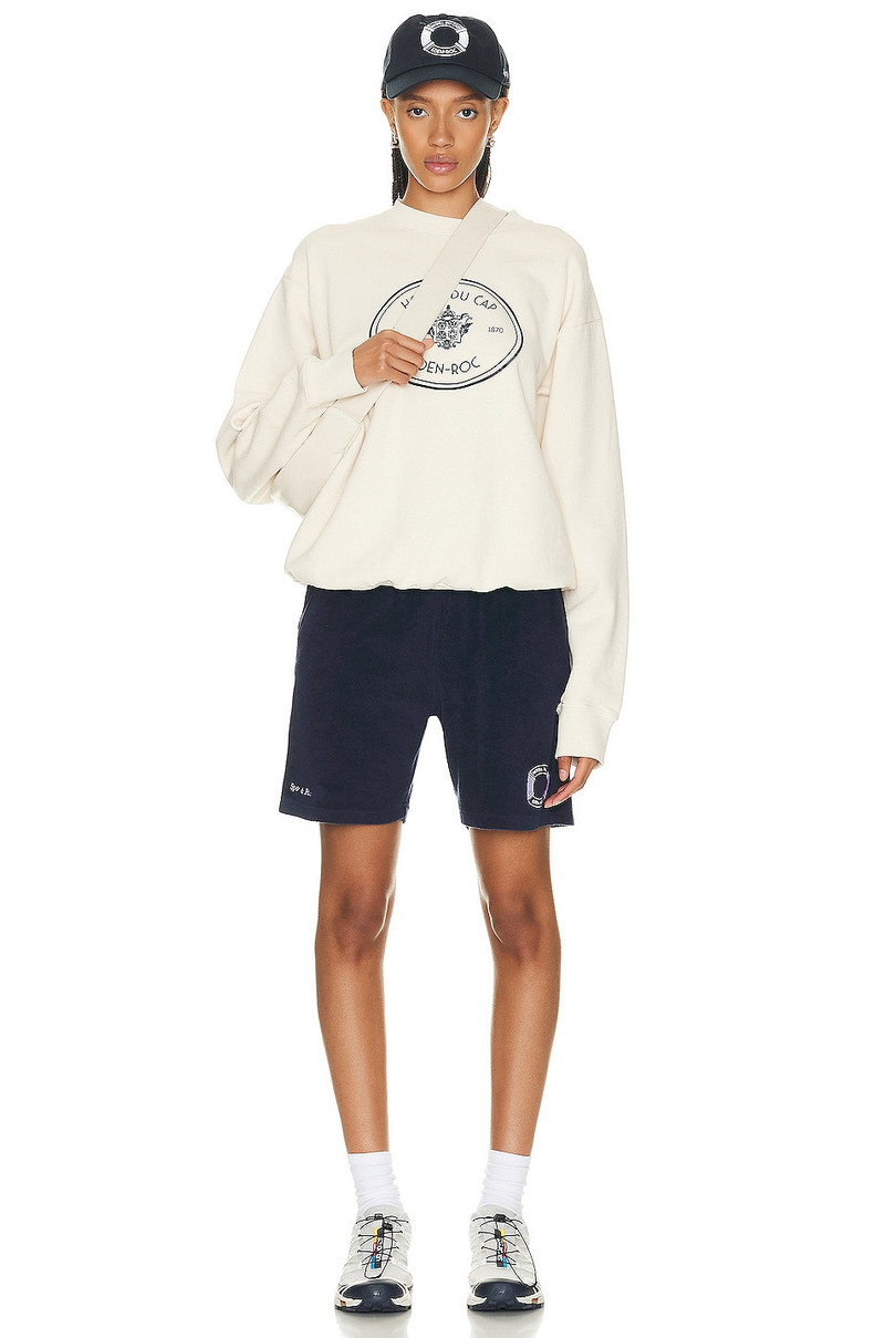 Sporty & Rich x Hotel Du Cap Eden Roc Eden Crest Crewneck Sweater outlook