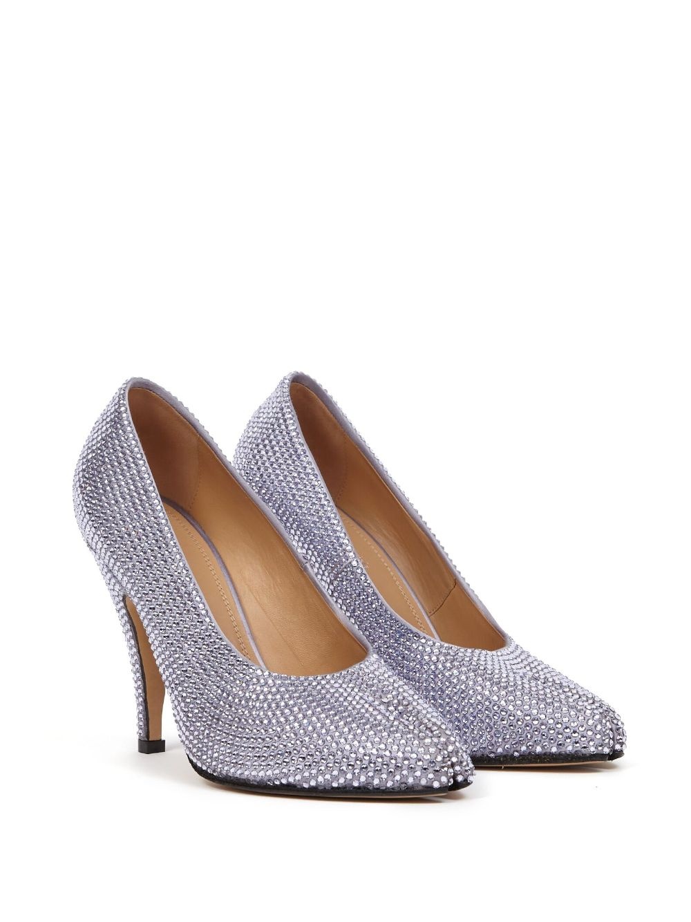 Tabi 110mm rhinestone court shoes - 2