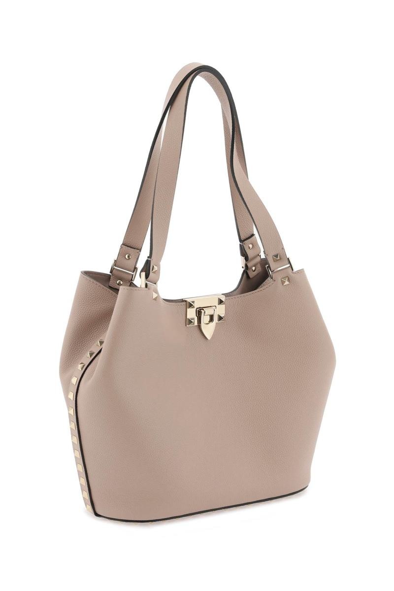 VALENTINO GARAVANI SMALL ROCKSTUD TOTE BAG - 3