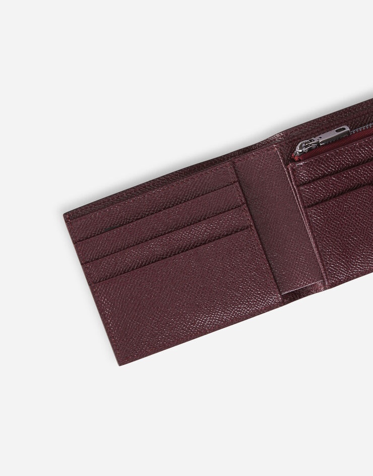 Dauphine calfskin bifold wallet with branded tag - 4