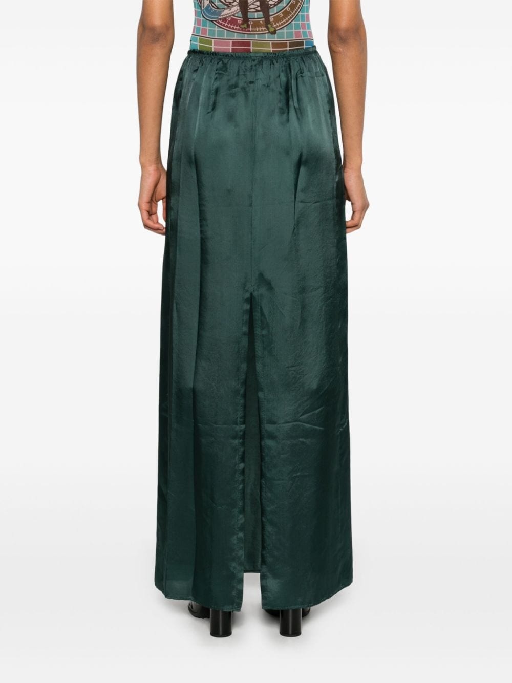 satin maxi skirt - 4
