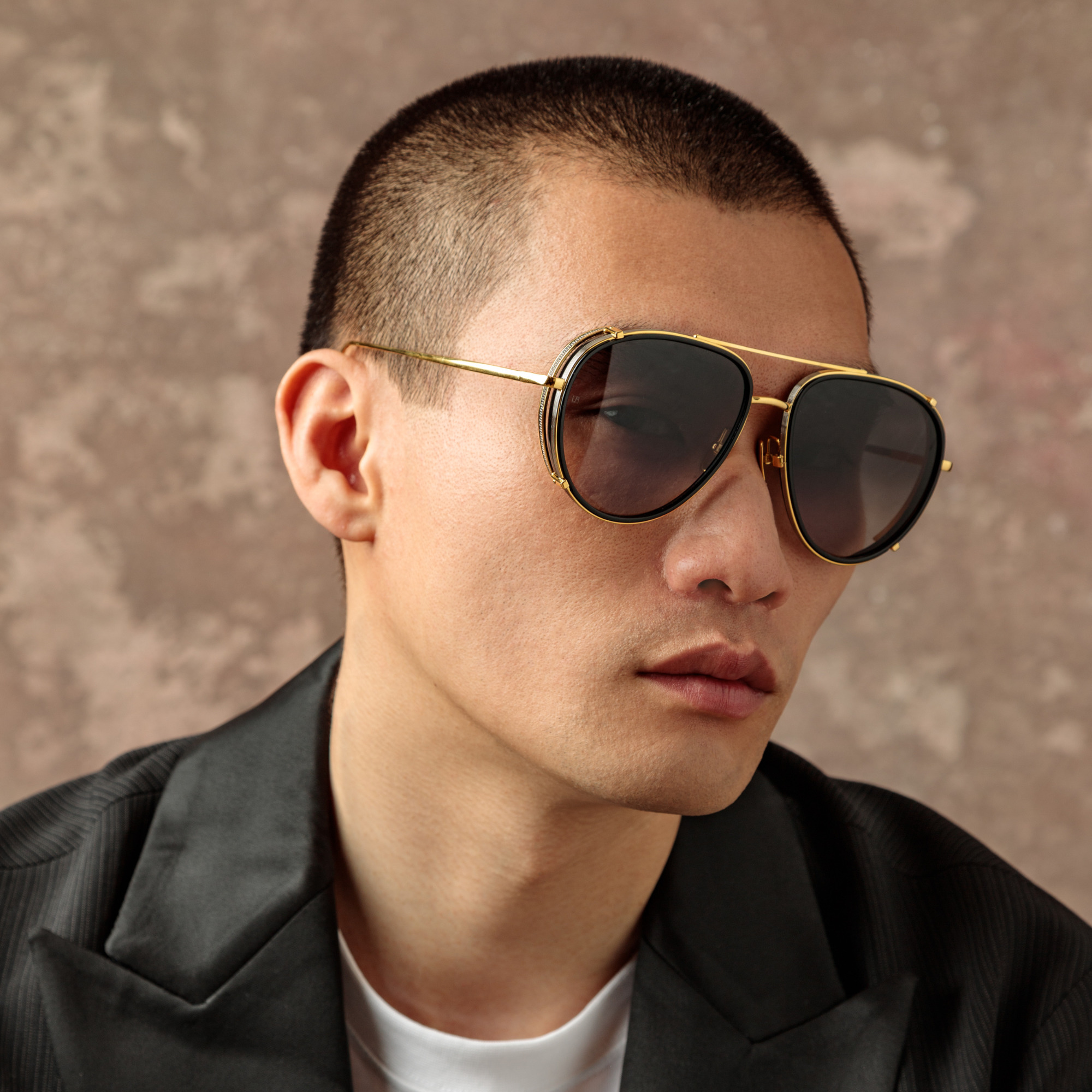 DIMITRI AVIATOR SUNGLASSES IN MATT NICKEL - 5