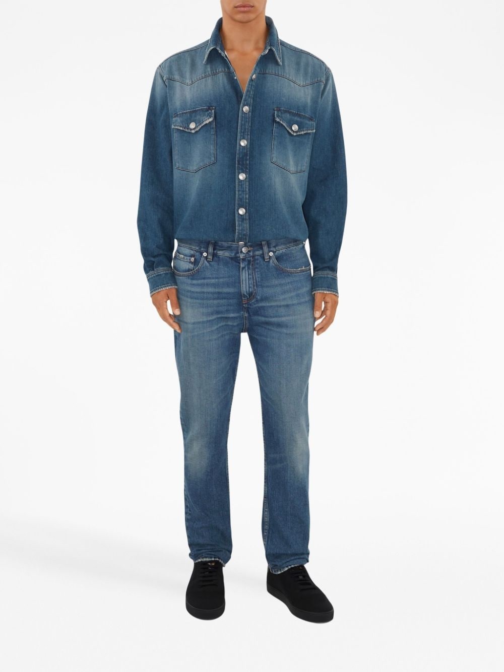 long-sleeve denim shirt - 2