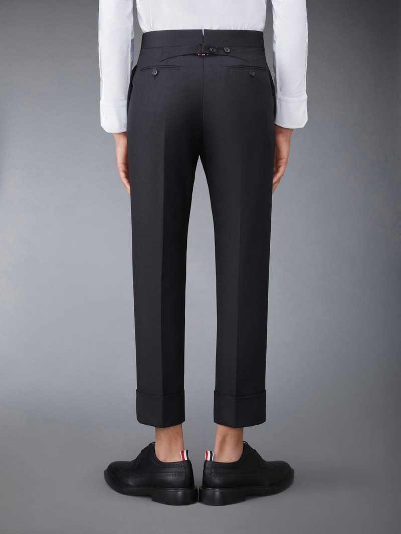 Thom Browne back-strap tailored trousers outlook
