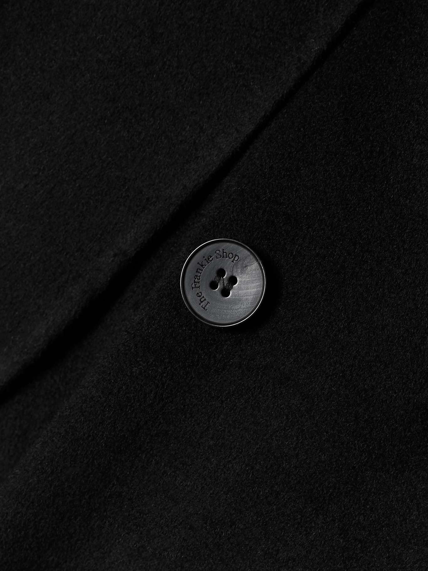 Gaia double-breasted wool-blend coat - 5