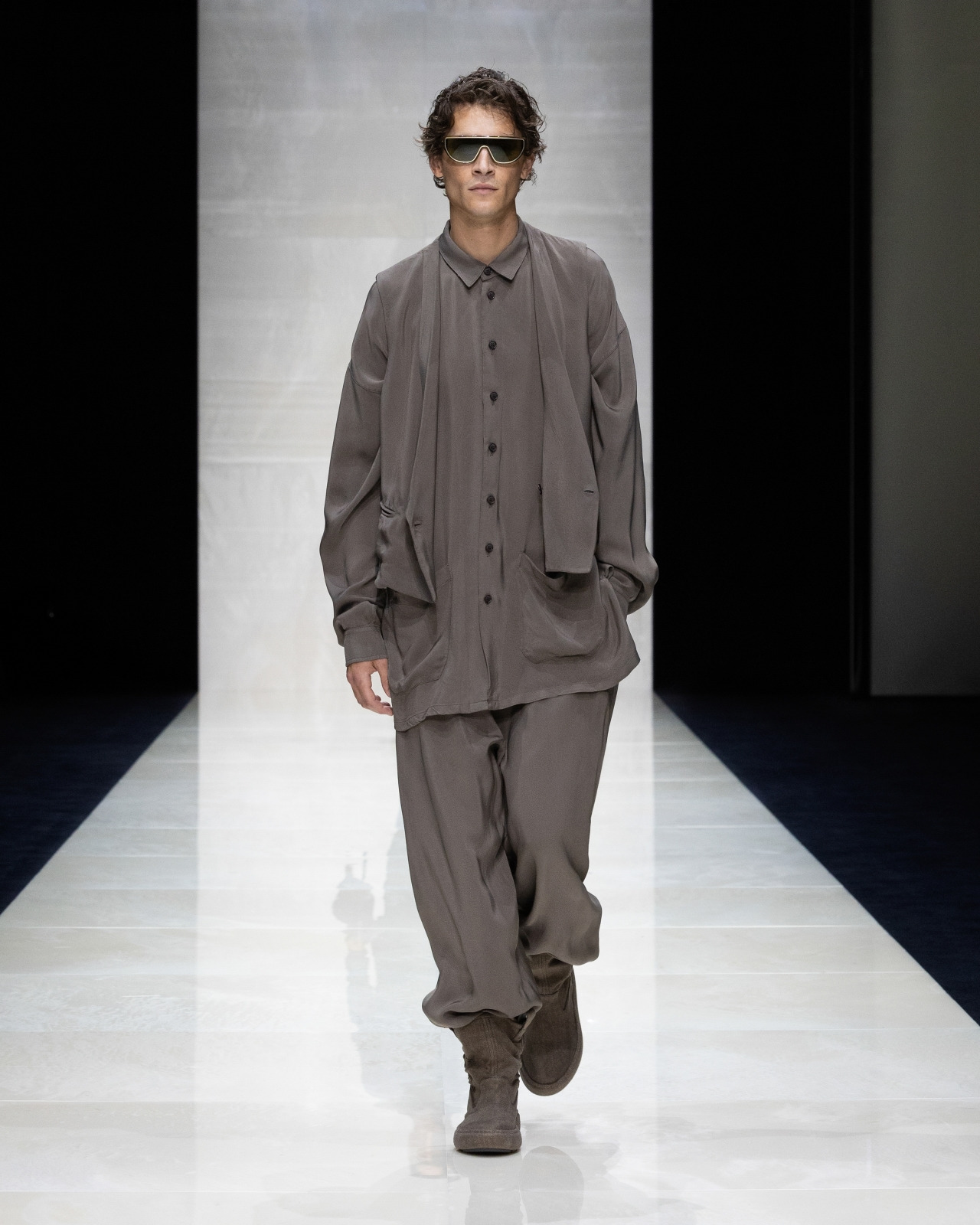 WIDE-LEG VISCOSE TROUSERS - 7