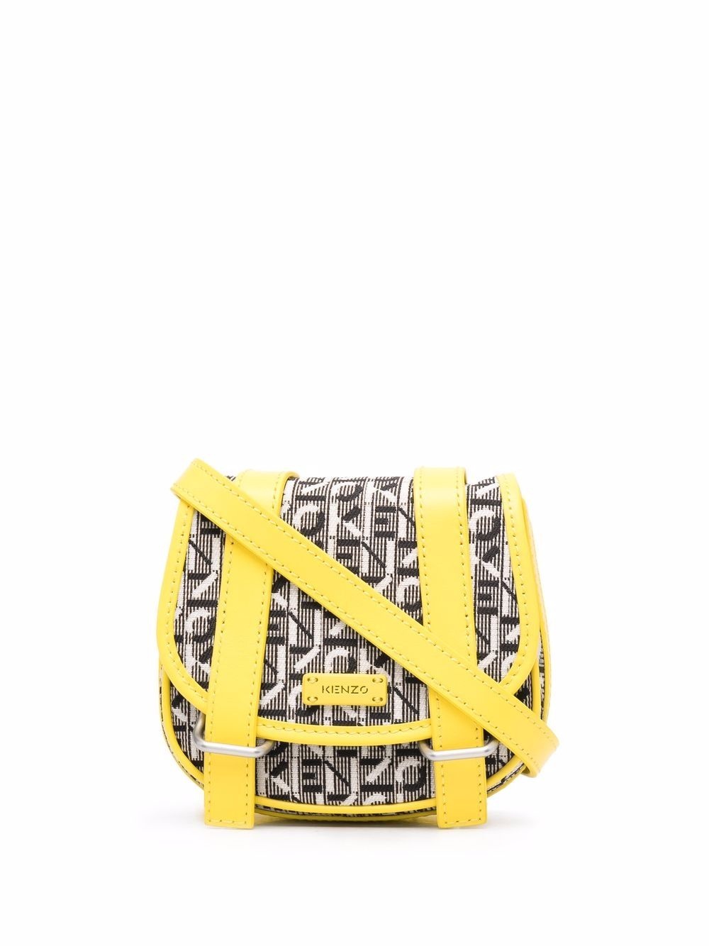 monogram-pattern print crossbody bag - 1