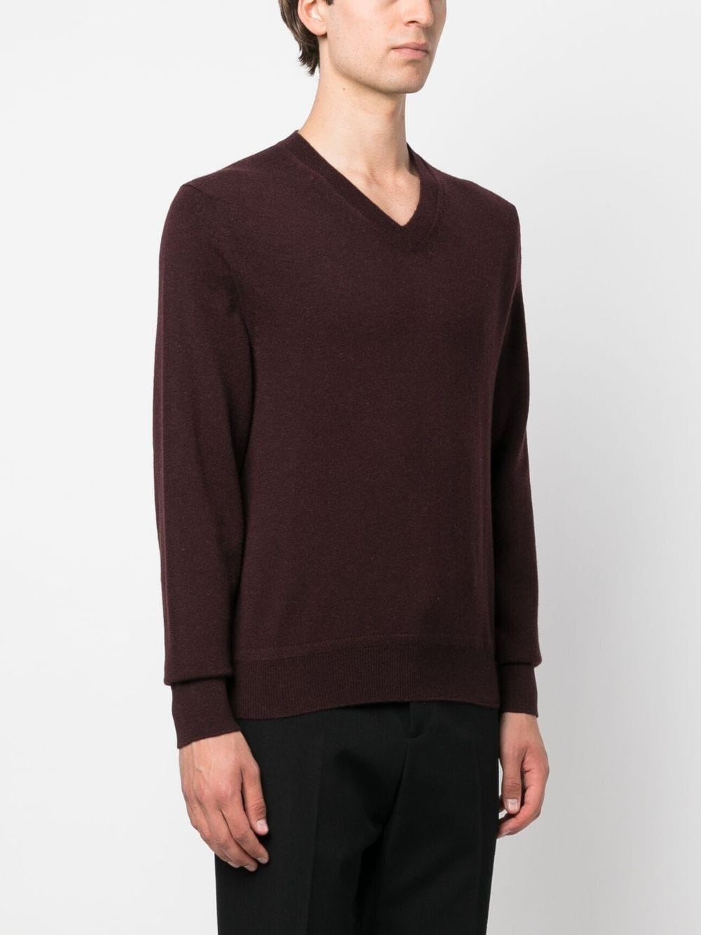 V-neck cashmere jumper - 3