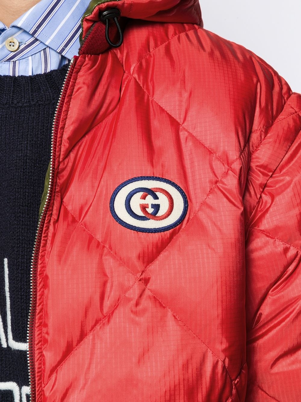 reversible down jacket - 5