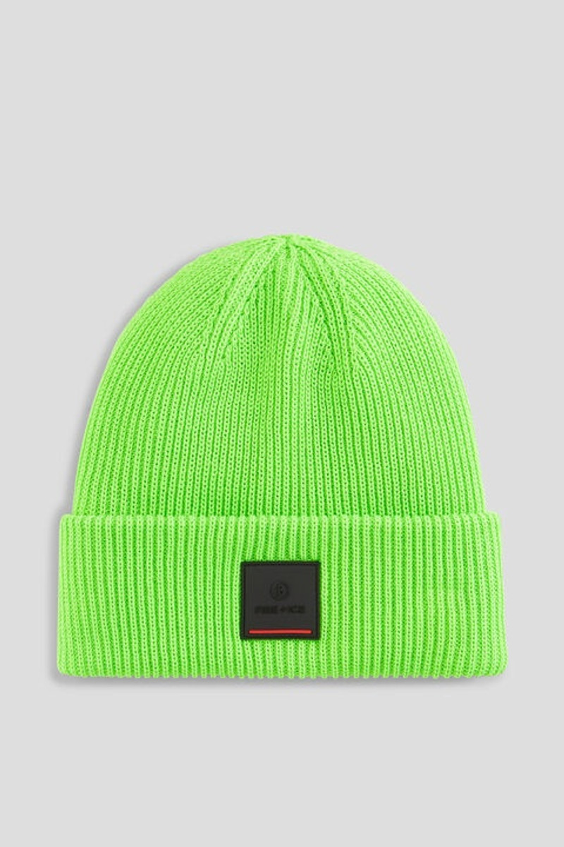 Tarek Knit hat in Lime 1