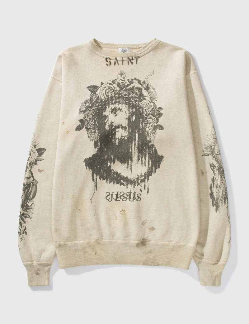 SAINT MICHAEL X KAWAMURA JESUS SWEATSHIRT - 1